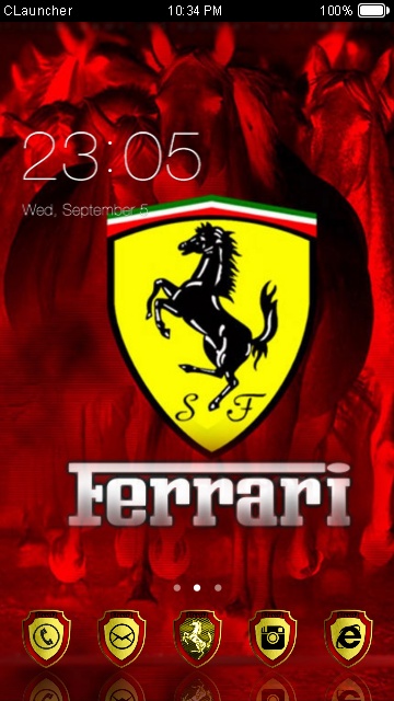 ferrari theme for android free download Ferrari black android theme for go launcher | androidlooks. Com.