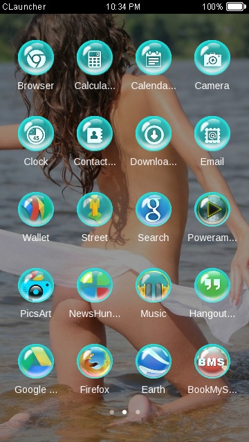 Sexy Free Android Theme U Launcher 3d