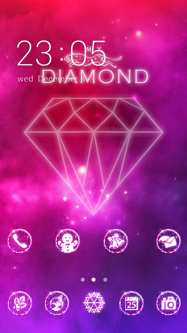 Crystal Theme Bling Colorful Diamond Wallpaper Free Android Theme